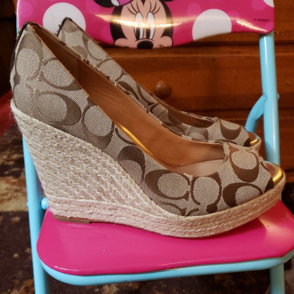 - Coach Wedge shoes